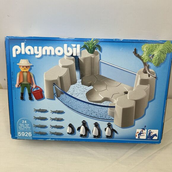 New PLAYMOBIL 5926 Vintage Zoo Penguin Exhibit Playset - Picture 5 of 7
